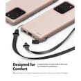 thumbnail image 5 of Ringke Air-S Case Compatible with Samsung Galaxy S20 Ultra, Silicone Flexible TPU Shockproof Matte Slim Phone Cover - Pink Sand, 5 of 7