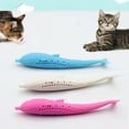 thumbnail image 3 of Cat Fish Shape Toothbrush With Catnip, Pet Eco-Friendly Silicone Molar Stick Teeth Cleaning Toy For Cats, 3 of 9