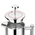 thumbnail image 2 of Lefu Cafetière à Pression Française 350/800/1000 ml en Acier Inoxydable à Double Paroi avec Filtre à Thé, 2 of 9