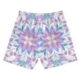 thumbnail image 2 of Symmetrical Floral Pattern with Gardient Color Swim Trunks Board Shorts Beach Pants Bathing Bottoms XS, 2 of 8