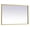 Brass, variant on MRE62436BR-Elegant Decor-Pier - 35.4W LED Mirror with Adjustable Color Temperature In Modern Style-36 Inches Tall and 24 Inches Wide-Brass Finish