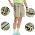 thumbnail image 1 of Ceisia Men's Slim Lightweight Quick-dry Gift Casual Shorts Breathable Contrast Zipper Pockets Multi-Color, 1 of 7