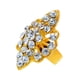 thumbnail image 1 of Anillo con forma de corona de diamantes de imitación para mujer y niña, para la punta del dedo, para decoración de uñas, 1 of 5