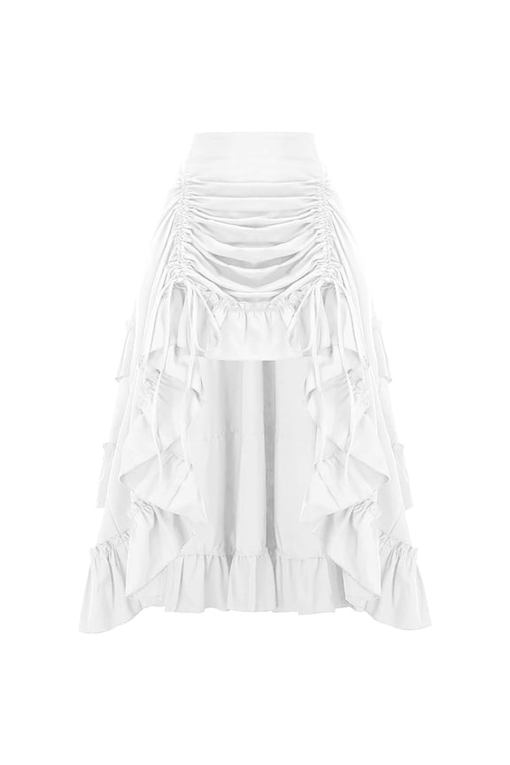 Womens Pleated Skirts High Elastic Waist Fashion Maxi Skirt Work Office Party Long Dress