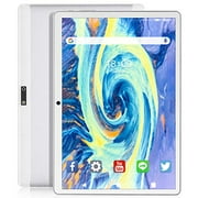 FEONAL Tablet 10.1 inch Android 9.0 Tablet with 32GB Storage Quad-Core Processor, Dual Sim Card Slot, WiFi, Bluetooth, GPS, 128GB Expand Support, 3G Phone Tablets, IPS Full HD Display (Silver)
