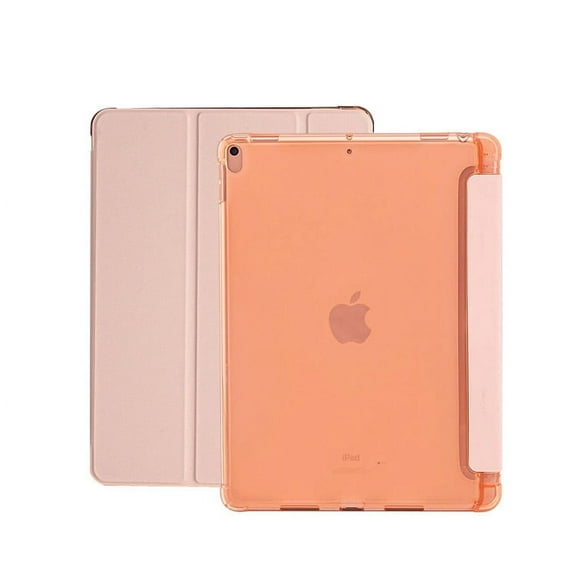(Light Pink) Case for iPad Air 4th/iPad Air 5th Generation 10.9-inch Case Stand Case Translucent Frosted Back Smart Cover Auto Sleep/Wake with Pencil Holder for iPad Air 4/iPad Air 5