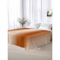 thumbnail image 6 of Burnt Orange Ombre Flat Sheet Only Twin Size, Soft Breathable Bed Top Sheets for Mattress, Modern Abstract Art Farmhouse Gradient Luxury Bedding Flat Sheets for Home Hotel Bedroom Bed Protection, 6 of 9
