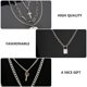 thumbnail image 5 of 2 piezas de collar retro en forma de cruz, colgante decorativo con forma de cerradura, joyería (plata), 5 of 6