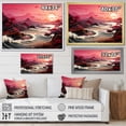 thumbnail image 5 of Designart "Magical Dusk in Pink and Yellow II" Oversized Coastal Framed Wall Art - Coastal Pink Coastal Sunset Bedroom Framed Canvas Wall Art, 5 of 7