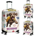 thumbnail image 2 of Back to School Cute Wirehaired Pointing Griffon Travel Luggage Cover Dog Lover Suitcase Dust Protective Decor - 13010, 2 of 5