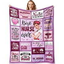 Nurse Gifts for Women, Gifts for Nurses Female, Nurse Practitioner Gifts for Women, Nursing Student Gifts, Rn Lpn Gifts for Nurses, Nurse Gift Idea, Nurse School Graduation Gift Blanket 50"x60"