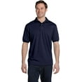 thumbnail image 3 of Hanes Cotton-Blend Men`s Jersey Polo, L, Deep Royal, 3 of 8