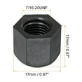 thumbnail image 2 of Tapa de flare de plástico Uxcell, rosca hembra, 5 piezas, 45 grados, tapa de válvula de ajuste de tubo SAE de 1/4", 2 of 6