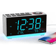 thumbnail image 1 of Doble Reloj Despertador Digital Bocina Bluetooth Y Radio Fm Xtellar gris, 1 of 4