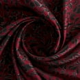 thumbnail image 2 of Zelouf La Fleur Petal Jacquard  , Sewing, DIY, Crafts Fabric by the Yard, Wine/black, 7 Yard, 2 of 3