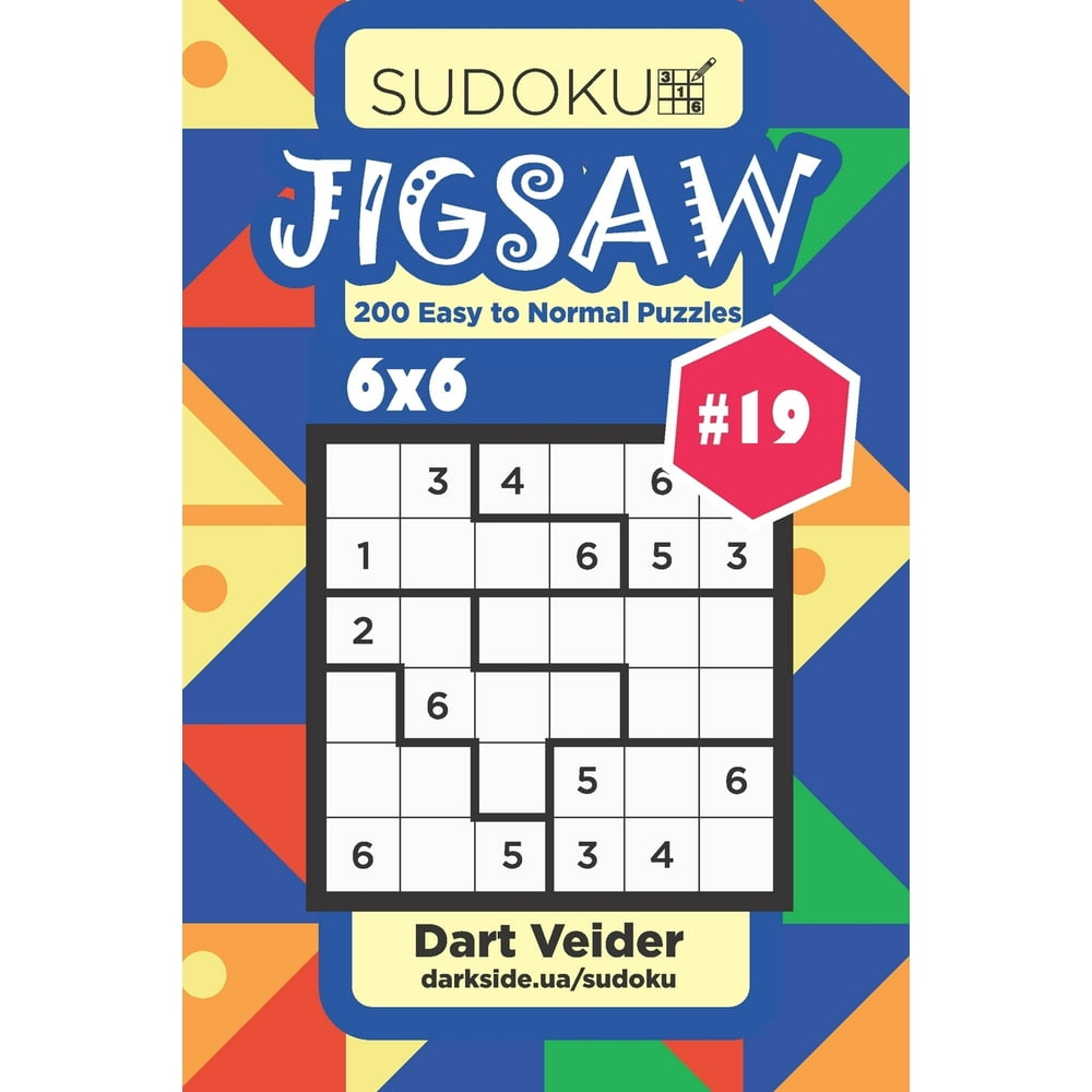 Jigsaw Sudoku Jigsaw 200 Easy to Normal Puzzles 6x6 (Volume 19