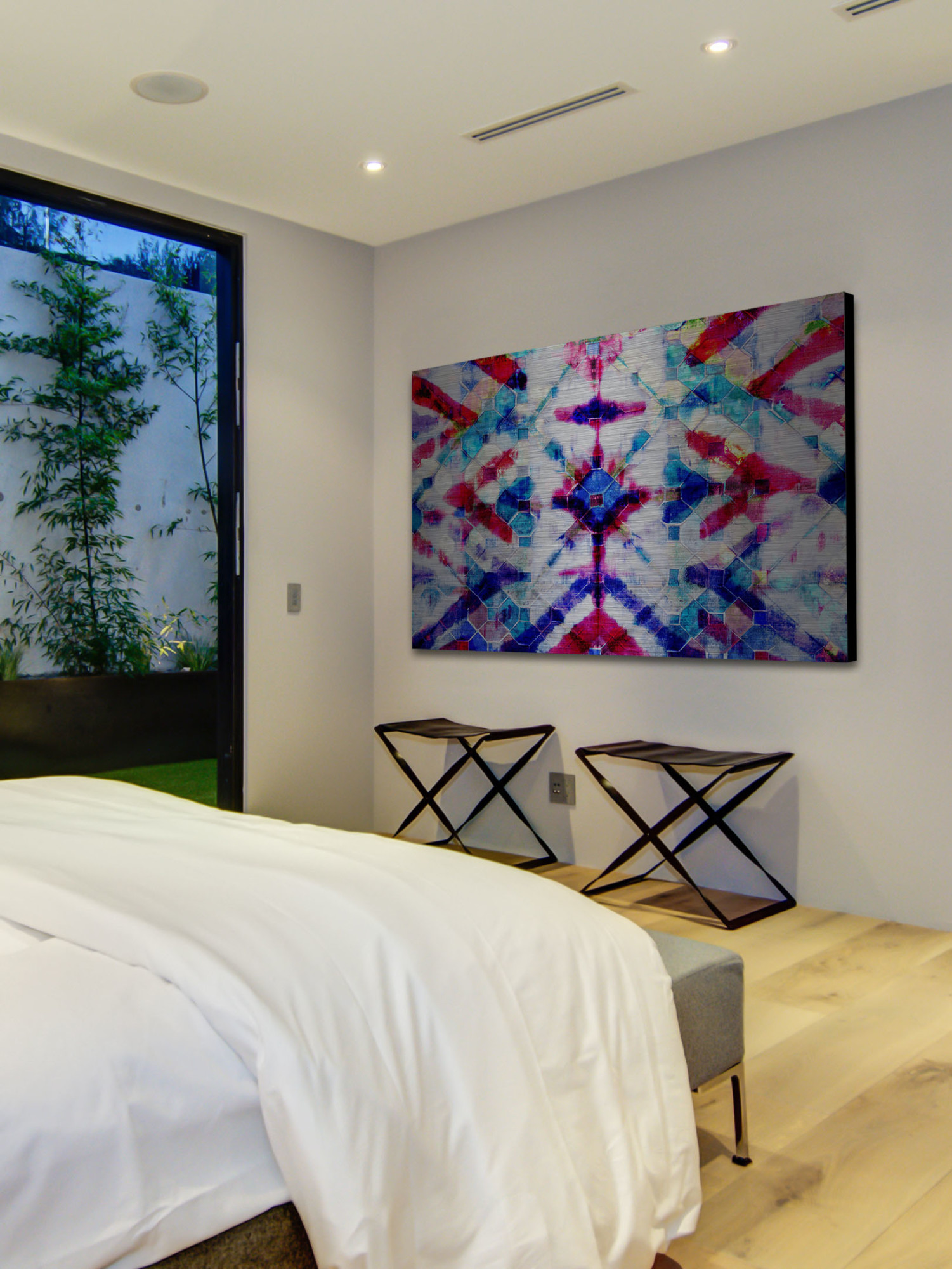 Agourai by Parvez Taj Painting Print on Brushed Aluminum