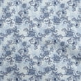 thumbnail image 1 of oneOone Cotton Poplin Twill Sky Blue Fabric Asian Floral Diy Clothing Quilting Fabric Print Fabric By Yard 56 Inch Wide, 1 of 4