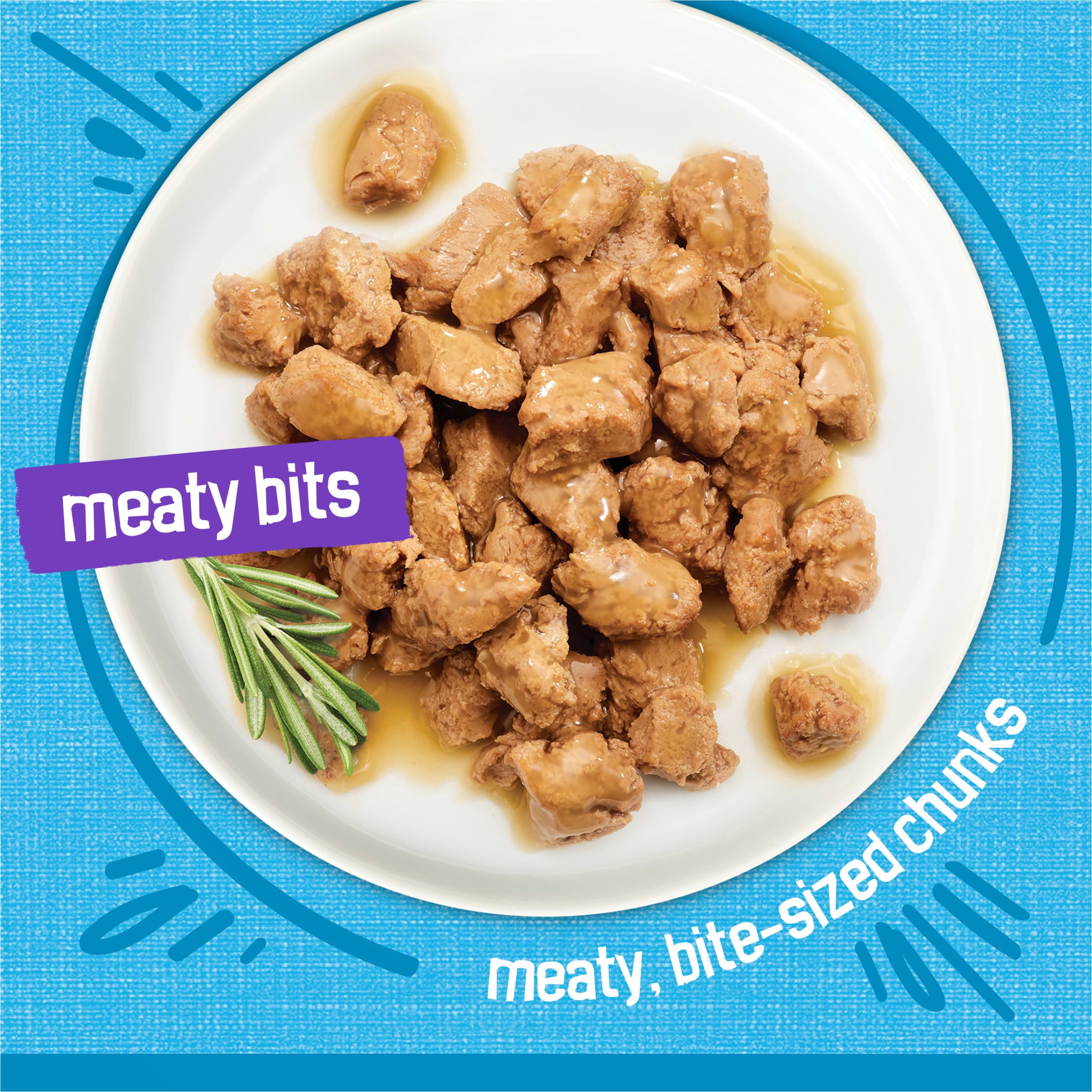 (12 pack) Purina Friskies Meaty Bits with Ocean Fish in Sauce Wet Cat Food, 13.5 oz Can