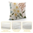 thumbnail image 3 of Sunflower Chrysanthemum Embroidered Decorative Cushion, Square Sofa Bedroom Throws Pillows, 3 of 5
