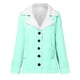 thumbnail image 5 of Puntoco Mujer Invierno Cálido Compuesto Felpa Botón Solapas Chaqueta Outwear Abrigo Puntoco Puntoco-1, 5 of 6