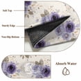 thumbnail image 6 of Area Rug for Living Room, Purple Spring Floral Non-Slip Indoor Large Carpet for Bedroom/Dining Room, Farmhouse Flowers Modern Art Washable Low-Profile Rectangle Floor Runner Rugs - 6 x 9 Ft, 6 of 8