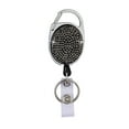 thumbnail image 2 of BE-TOOL Retractable Keychain Easy Pull Button for Student ID Cards Employee Work Card Holders Rhinestones Shape, 2 of 9