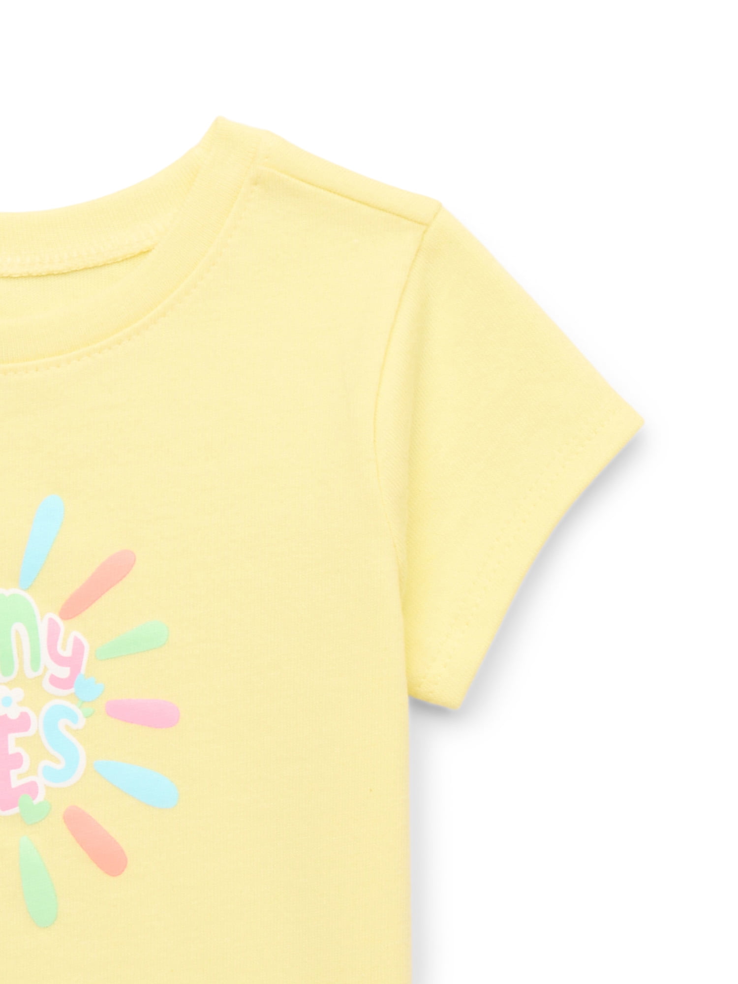 Garanimals Baby Girl Graphic T-Shirt with Short Sleeves, Sizes 0M-24M