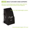thumbnail image 1 of Champion Sports LGKSA Attrape-Genoux Adulte, Noir, 1 of 5