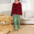 thumbnail image 6 of Xecao Colourful Tie Dye Print Teenagers' Pajama Pants Long Sleep Pants Soft Elastic Waist Pajama Bottoms Elastic waist with 2 Pockets 5-16 Years-Medium, 6 of 6