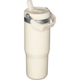 thumbnail image 2 of SHIJIU-IceFlow Gobelet en Acier Inoxydable - Bouteille d'Eau Isolée sous Vide pour Maison, Bureau Ou Voiture Gobelet Réutilisable avec Paille Résistant aux Fuites Flip Froid pendant 12 Heures Ou Glacé pendant 2 Jours, Crème, 30 oz / 0.89 L, 2 of 4