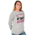 thumbnail image 3 of Funny Cute Set for Couples Matching Women's Long Sleeve T Shirt Brisco Brands S, 3 of 7