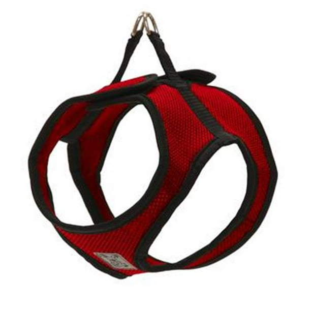 rc pet products step in cirque soft walking dog harness, xsmall, red