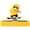 Yellow, variant on Skateboard Bear Car Ornaments Cartoon Bear Dashboard Car Decorations Car Cartoon Interior Accessories for Car Screen