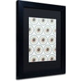 thumbnail image 2 of Trademark Fine Art "Floral Suzanis" Canvas Art by Elizabeth Caldwell, Black Matte, Black Frame, 2 of 4
