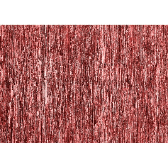 Ahgly Company Machine Washable Indoor Rectangle Abstract Red Modern Area Rugs, 6' x 9'