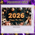thumbnail image 5 of Decorative Design New Year Banner Festive Theme Celebration Banner for Holiday Event Indoor Decoration Party Backdrop, 5 of 9