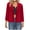 Red, variant on Women's Winter Casual Jackets Long Sleeve Casual Solid Suit Jacket Tops Burgundy