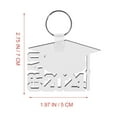 thumbnail image 5 of FRCOLOR 20 pcs  Graduation Heat Transfer Keychains Pendant Blank DIY Graduation Key Ring Bag Pendant, 5 of 8