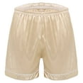 thumbnail image 2 of Aiihoo Mens Sleep Shorts Stretch Boxer Shorts Ultra-Soft Modal Pajama Bottoms with Elastic Waistband Light Apricot XXL, 2 of 4