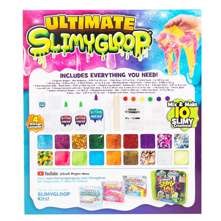 SLIMYGLOOP Ultimate D.I.Y. Slime Kit for Kids, Makes Over 10 Slime