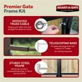 thumbnail image 5 of Adjust-A-Gate Steel Frame Gate Kit, 36"-72" Wide Opening To 6' High (4 Pack), 5 of 10