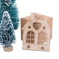 thumbnail image 5 of 10 piezas de copos de nieve de Papá Noel, alce, rodajas de madera hechas a mano, grafiti, regalo de Navidad, adornos de madera, decoraciones para Navidad, 5 of 5