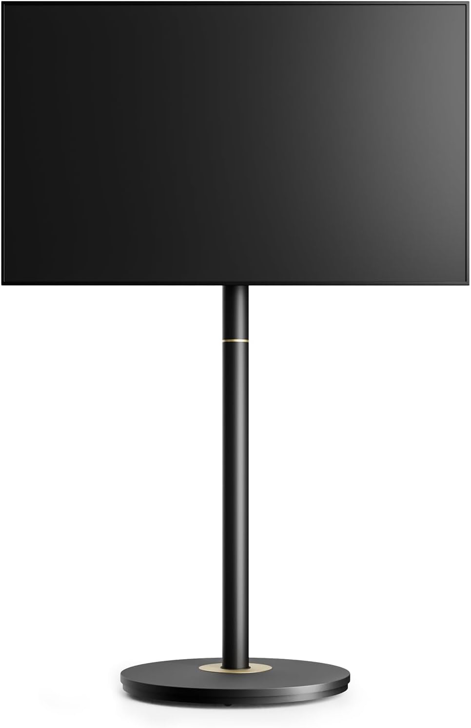 FITUEYES Master Series Rolling TV Stand for 32–65 Inch TVs, Black & Gold