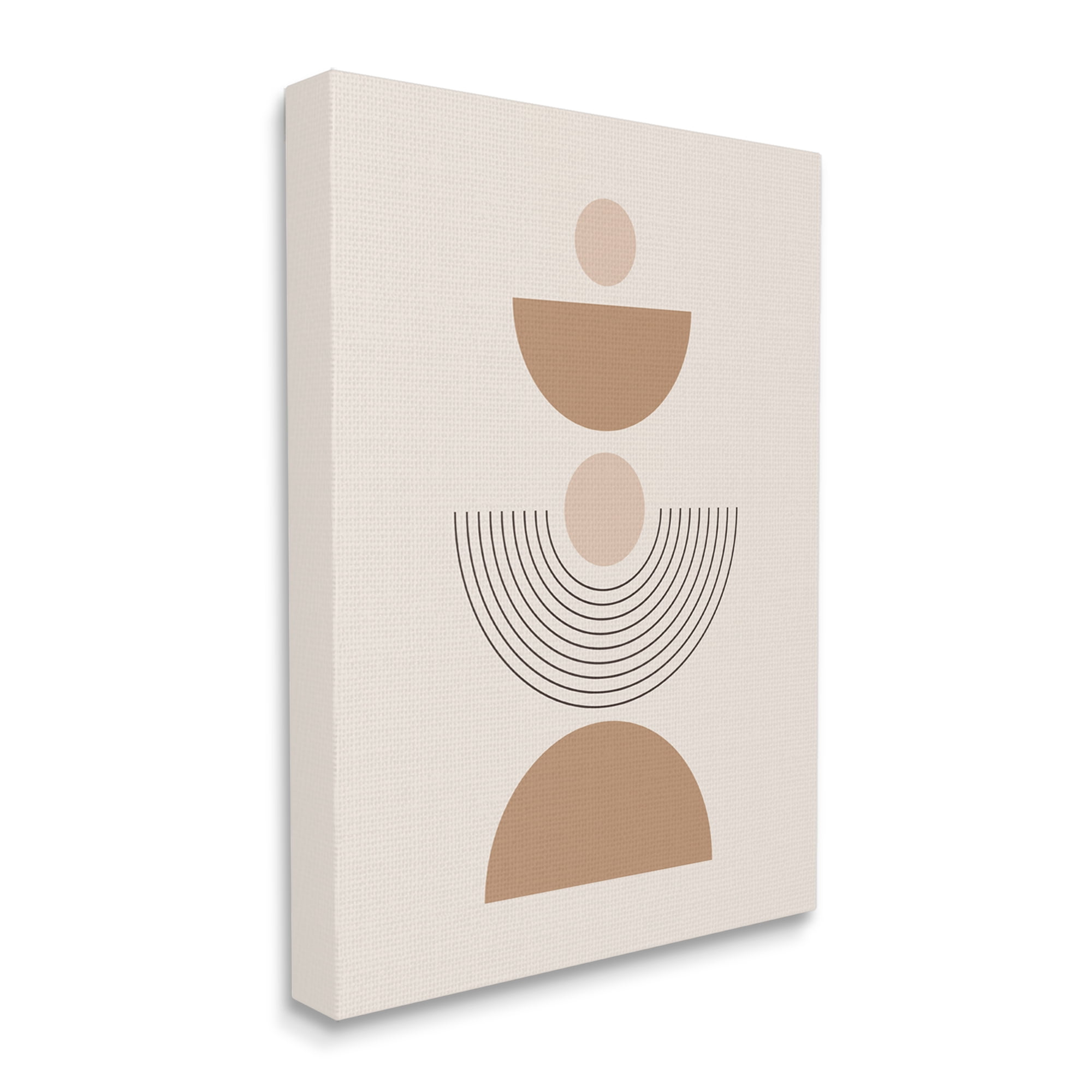 Stupell Industries Modern Arched Shapes Abstract Painting Gallery Wrapped Canvas Print Wall Art, 16 x 20