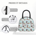 thumbnail image 4 of Disketp Cute Pug Dogs Bolsa Térmica para Almuerzo, Lonchera con Abertura Amplia y Gran Capacidad, Organizador Reutilizable para Mujeres, Hombres y Adultos, 4 of 6