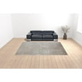 thumbnail image 2 of HomeRoots 512120 10 x 13 ft. Tan Ivory & Gray Abstract Power Loom Distressed Rectangle Area Rug with Fringe, 2 of 5