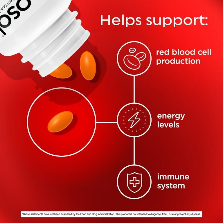 Feosol Complete Iron Supplement, 28mg Bifera, 60Ct, Dual