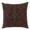 Better Trends Ashton Medallion Design 100% Cotton Bedspread with Euro Sham, for Adult - Chocolate