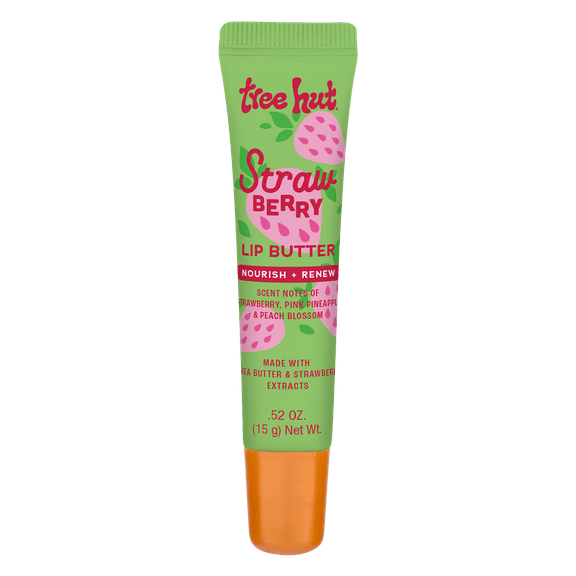 Tree Hut Strawberry Sugarlips Lip Butter with Shea Butter, 0.52 oz